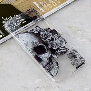 Schedel hoofden patroon transparant duidelijk TPU Case voor Huawei Mate 20 Pro