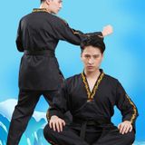 Mannen en vrouwen Kind Volwassen Katoen Taekwondo Kleding Trainingsuniformen  Maat: 130 (Dragon Red)