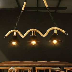 3 hoofden Vintage industrile stijl restaurant bar kroonluchter  krachtbron: warm licht LED5W