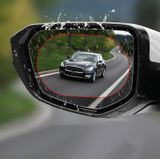 10 stks regendichte anti-mist en anti-reflecterende film voor auto achteruitkijkspiegel ellips 100x150mm