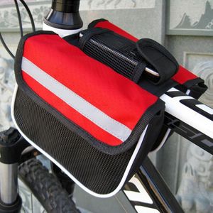 Fiets telefoon tassen Mountain Road fiets voorste hoofd tas zadeltas (rood)