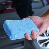 10 stks / set FJDLK-001 Microfiber Auto Was schoonmaak Waxing Polijsten Sponge Handdoek Doek Vierkante Car Care Tools 3 cm Dik