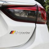 Auto Duitsland Vlag Stijl Power Metal Gepersonaliseerde Decoratieve Stickers  Afmeting: 14x3x0.3cm (Zilver)