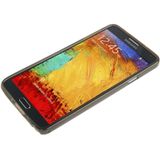 Samsung Galaxy Note 3 / N9000 doorschijnend TPU bumper frame Hoesje (donker grijs)