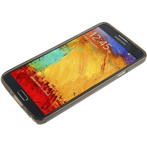 Samsung Galaxy Note 3 / N9000 doorschijnend TPU bumper frame Hoesje (donker grijs)