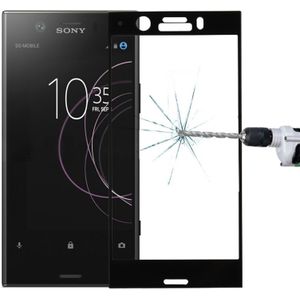 Voor Sony Xperia XZ1 compacte 0 26 mm 9H oppervlaktehardheid 3D volledig scherm getemperd glas scherm Protector(Black)