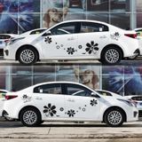 2 pc's/set D-510 bloemen patroon auto gemodificeerde decoratieve sticker