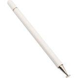 Imitatie Porselein 2 in 1 Mobile Phone Touch Screen Capacitieve Pen voor Apple / Huawei / Xiaomi / Samsung (Wit)