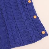 Zzsd0002 Autumn / Winter Baby Knitted Woolen Button Sleeping Bag Photography Blanket Stroller Sleeping Bag(Black)