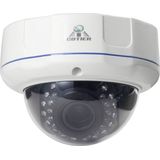 537H 2 / IP POE (Power Over Ethernet) Zoom 1080P H.265 HD 4 x optische Zoom en 2.8-12mm AF Lens IP66 weerbestendig binnen bewakingscamera  ondersteuning IR nachtzicht (wit)