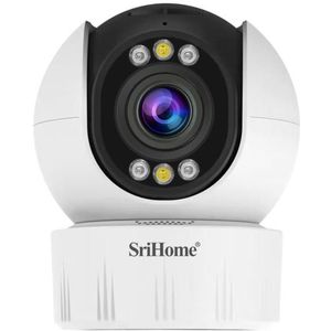 SriHome SH046 4 0 miljoen pixels FHD Laag stroomverbruik Draadloos huisbeveiligingscamerasysteem (US-stekker)