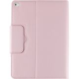 Voor iPad Air 2 Bluetooth toetsenbord Litchi textuur Smart Cover lederen draagtas met houder en slapen Function(Pink)