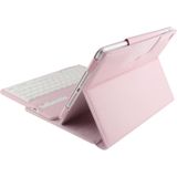 Voor iPad Air 2 Bluetooth toetsenbord Litchi textuur Smart Cover lederen draagtas met houder en slapen Function(Pink)