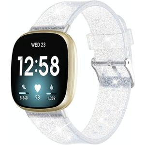 Voor Fitbit Versa 4 / Sense 2 Universal Flash Powder TPU horlogeband