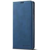 Voor Samsung Galaxy S21+ 5G Forwenw Dream Series Oil Edge Sterk magnetisme Horizontale Flip Lederen case met Holder & Card Slots & Wallet & Photo Frame(Blauw)