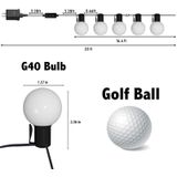 G40 Bulb Bluetooth Smart RGB String Lights Outdoor Decoration  Spec: 10m 50 LED's-Britse plug