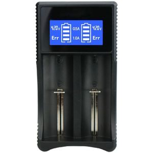 YS-3 universele 18650 26650 slimme LCD dubbele batterijlader met micro-USB-uitgang voor 18490/18350/17670/17500/16340 RCR123/14500/10440/A/AA/AAA