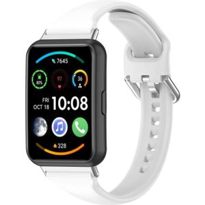 Voor Huawei Watch Fit 2 siliconen horlogeband met kleine taille  maat: L
