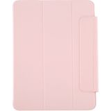 Voor iPad Pro 12 9 inch (2020) horizontale flip ultradune dubbelzijdige clip magnetische PU lederen behuizing met drie vouwen houder & slaap / wake-up functie(Roze)