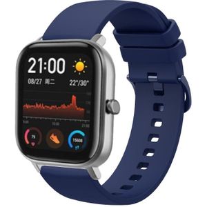 Voor Amazfit GTS 20 mm effen kleur zachte siliconen horlogeband