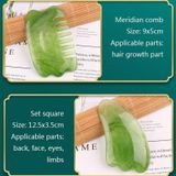 10 STUKS Hars Schrapen Sheet Massage Facial Tendon Stick Beauty Salon Shave Board Acupunctuur Pen  Kleur classificatie: Emerald Green Meridian Comb