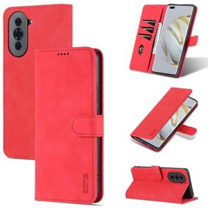 For Huawei nova 10 Pro AZNS Skin Feel Calf Texture Flip Leather Phone Case(Red)