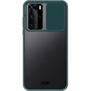 Voor Huawei P40 Pro MOFI Xing Dun Series PC + TPU Anti-peep Waterproof and Anti-drop All-inclusive Protective Shell  Translucent Frosted(Green)