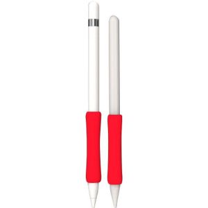 Stylus Touch Pen siliconen beschermhoes voor Apple Pencil 1 / 2 (rood)