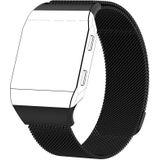Voor Fitbit Ionic Milanese HorlogeBand(Zwart)