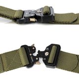 ENNIU 3.8cm breed Snake gesp buiten Casual Nylon riem verstelbaar multifunctionele Training riemen (leger-groen)