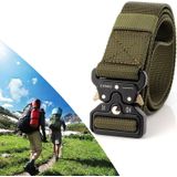 ENNIU 3.8cm breed Snake gesp buiten Casual Nylon riem verstelbaar multifunctionele Training riemen (leger-groen)