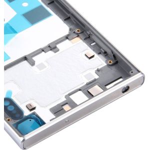 Batterijklepje terug batterijklepje bodem + middelste Frame terug voor Sony Xperia XZ (zilver)