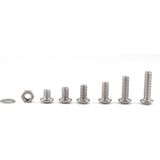 320 stuks 304 Roestvrijstalen schroeven en moeren M5 M6 hex socket Head Cap schroeven pakking moersleutel assortiment set Kit