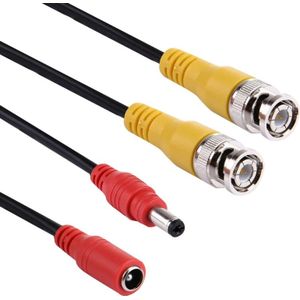 CCTV kabel  Video Power kabel  RG59 coaxkabel  lengte: 10m(Black)