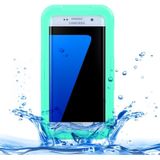 Samsung Galaxy S7 Edge / G935 beschermend IPX8 waterdicht Siliconen + kunststof Hoesje met draagriem (groen)