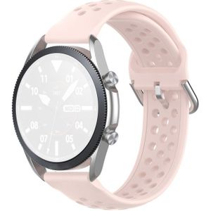Voor Galaxy Watch 3 41mm R850 Silicon Sports Solid Color Strap  Maat: Gratis maat 20mm(roze)