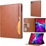 Voor iPad Pro 11 (2020) Kneed huidtextuur horizontale flip lederen behuizing met fotoframe & houder & kaartsleuven & wallet(brown)