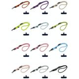 10 mm dik touw mobiele telefoon anti-verloren verstelbare lanyard spacer (camouflage donkerpaars)