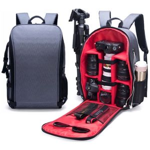 SLR Camera Bag Anti-diefstal Waterproof Large Capacity Shoulder Outdoor Fotografie Bag Fashion Camera Rugzak (Rood)