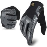 WEST BIKING YP0211207 Rijden Full Finger Handschoenen Racefiets Mountainbike Locomotief Schokdemper Handschoenen  Maat: M (Zwart)