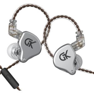 GK GS10 1 25 m tiendelige ringijzeren persoonlijkheid HIFI in-ear hoofdtelefoon  stijl: met microfoon