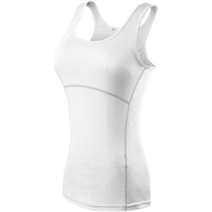 Tight Training Oefening Fitness Yoga Quick Dry Vest (Kleur: Wit formaat: S)
