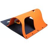DIY Combinatie Vilt Cat Tunnel Kattenbak  Specificatie: 44x60cm(Oranje)