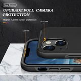 PC + TPU Shockproof Magnetic Protective Case with Invisible Ring Holder For iPhone 13 Pro Max(Black)