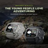 H30 1 91 inch kleurenscherm Smart Watch  ondersteuning voor hartslagmeting / bloeddrukmeting