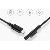 Microsoft Surface Pro 6/5 naar USB-C/type-C Female interfaces power adapter oplader kabel