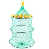 Outdoor Dooyancy Fishnet 3 Cirkel Fold Draagbare Fish Cage Multi-Float Sea Visnet