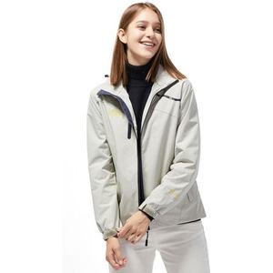 Ladys Outdoor Sports Single Layer Stormsuit Slijtvast waterdichte paar bergbeklimmen pak (kleur: ivory white size: l)
