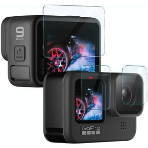 Voor GoPro HERO9 IMAK 3 in 1 cameralens en screen tempered glass film