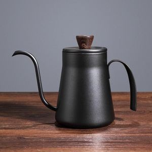 Roestvrij stalen hand Punch Pot opknoping oor pot pot koffiepot verdikt mini pot teflon dunne mond pot  stijl: met deksel